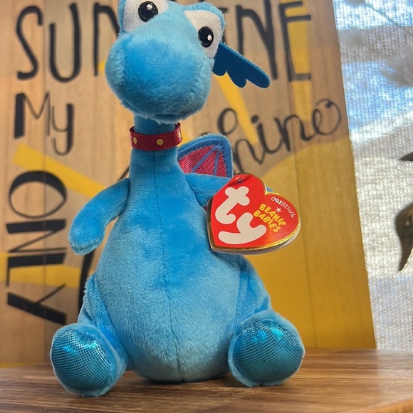 TY beanie babies stuffy the dragon plush NWT - Picture 6 of 11